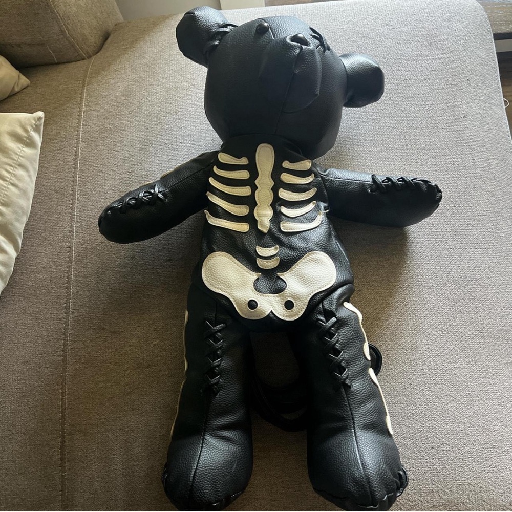 Y2K Skeleton Teddy Bear Backpack Bag